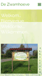 Mobile Screenshot of dezwamhoeve.be